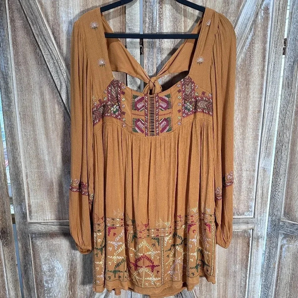 Free People Rhiannon Embroidered Mini Dress - Picture 5 of 9